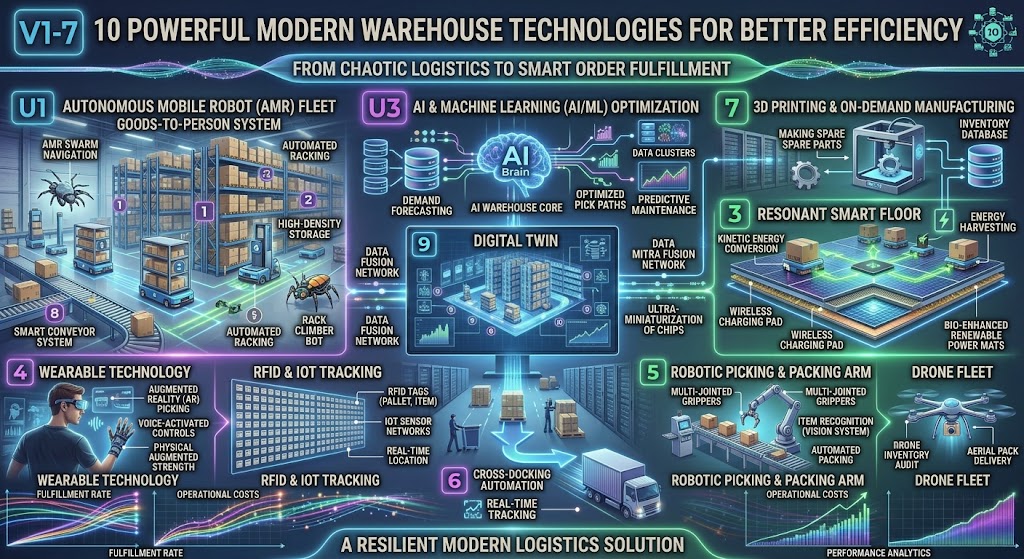 10 Powerful Modern Warehouse Technologies for Better Efficiency